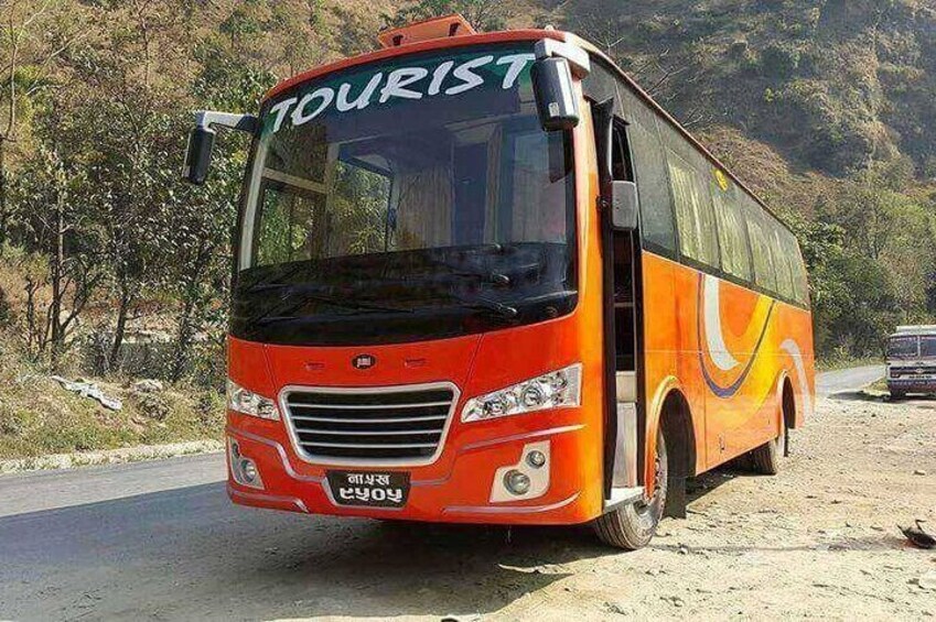 Tourist bus for kathmandu to Lumbuni