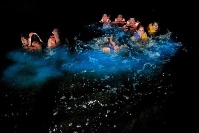Come and immerse yourself in the bioluminescent waters of the Manialtepec Lagoon
