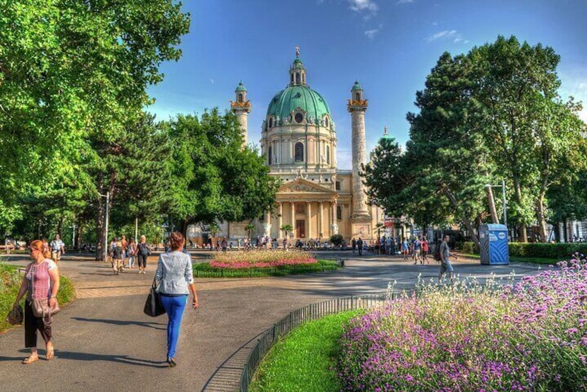 Concert Vivaldi 4 seasons Karlskirche from the orchestra 1756