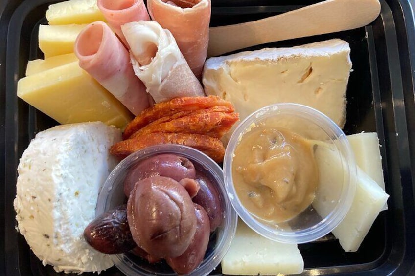 We also offer a delicious, optional Charcuterie Box from Mile High Munchees!