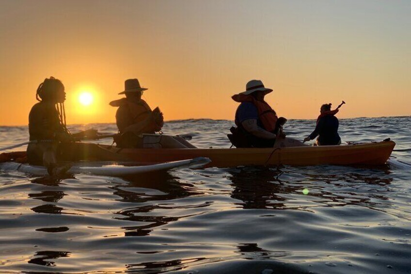 Enjoying a beautiful sunset