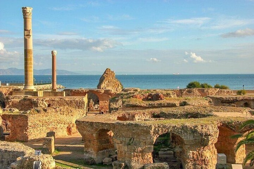 Full Day Private Tour Medina of Tunis, Carthage, Sidi Bousaid with lunch