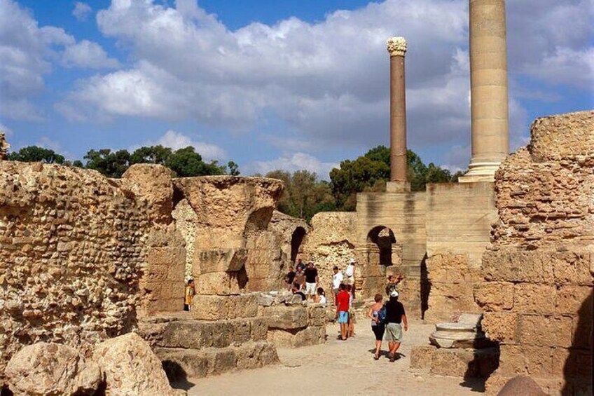 Full Day Private Tour Medina of Tunis, Carthage, Sidi Bousaid with lunch