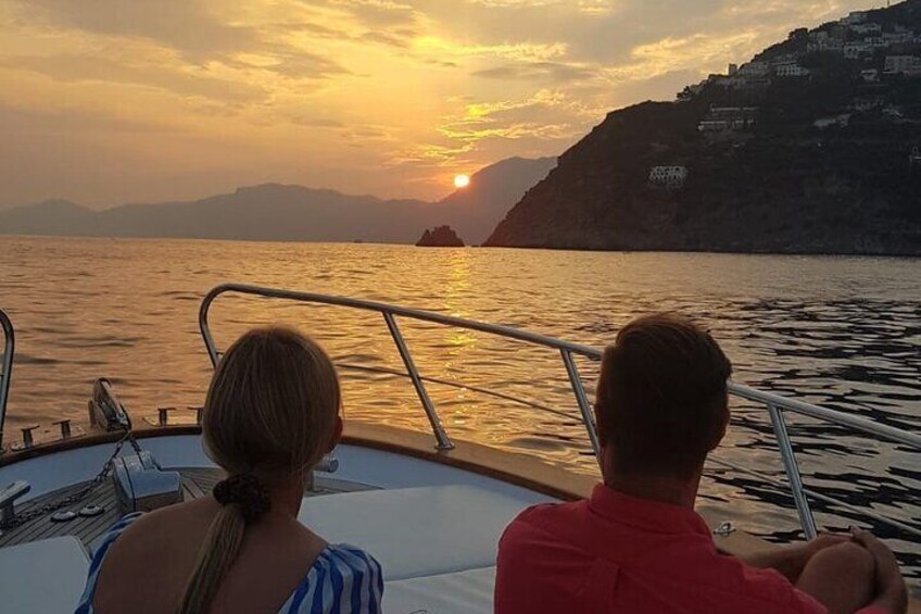 Sunset Group Boat Tour from Positano or Praiano