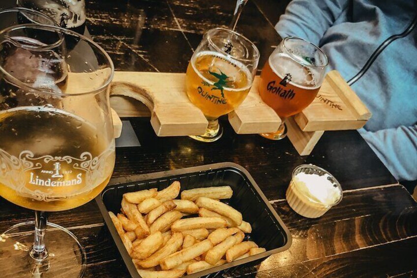 Beers and fries