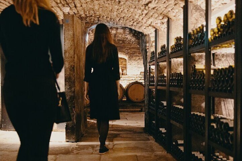 Visit of our XV° century cellars