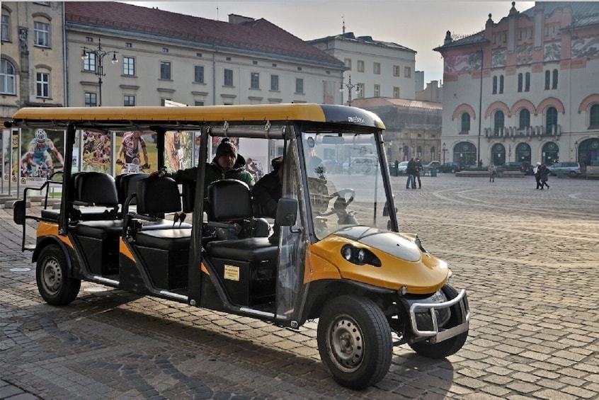 Jewish Quarter Tour by Golf Cart with Schindler's Factory visit in Krakow