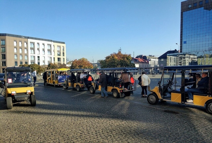 Jewish Quarter Tour by Golf Cart with Schindler's Factory visit in Krakow