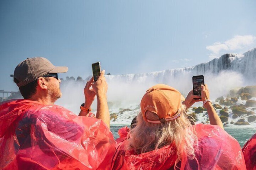 Capturing the moment on board the Hornblower boat tour