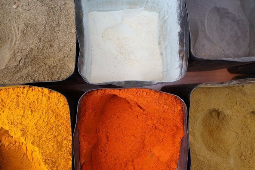 The colorful spices at the Spice Market