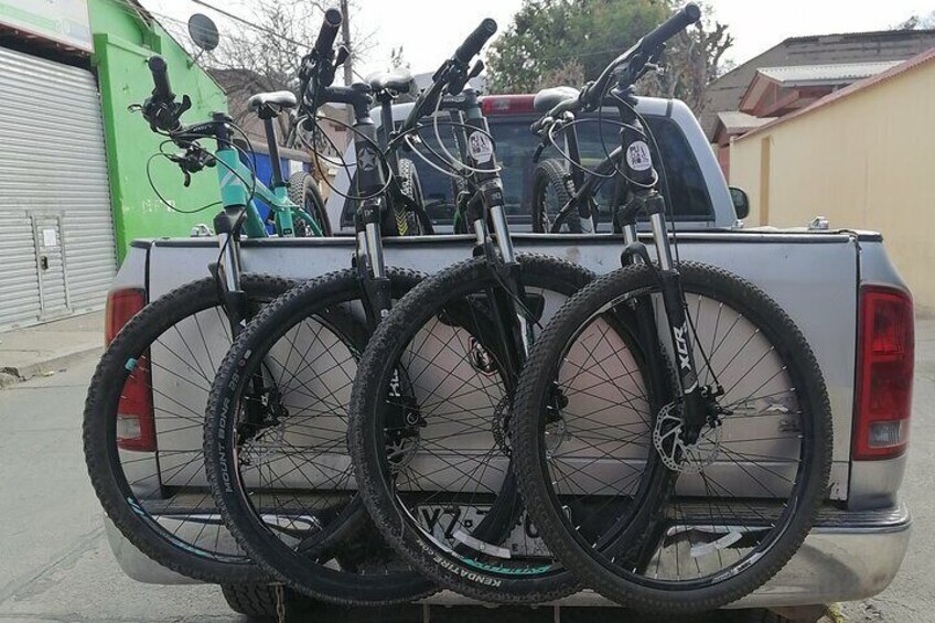 Private Eco-Tour by Bike to Puclaro Reservoir with Guide