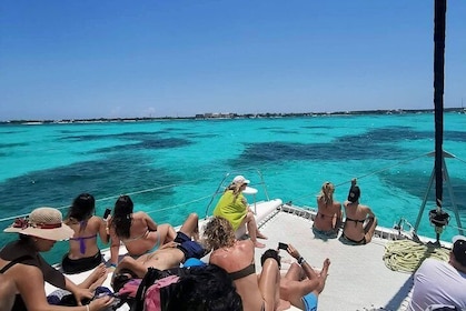 Isla Mujeres Premium Catamaran Tour with transportation from Playa del Carm...