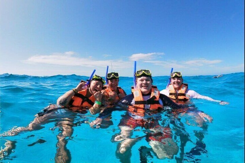 Isla Mujeres Premium Catamaran Tour with transportation from Playa del Carmen