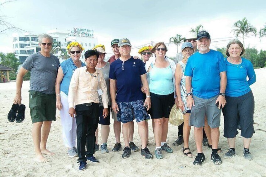 Our cruisers group were at beautiful beach.