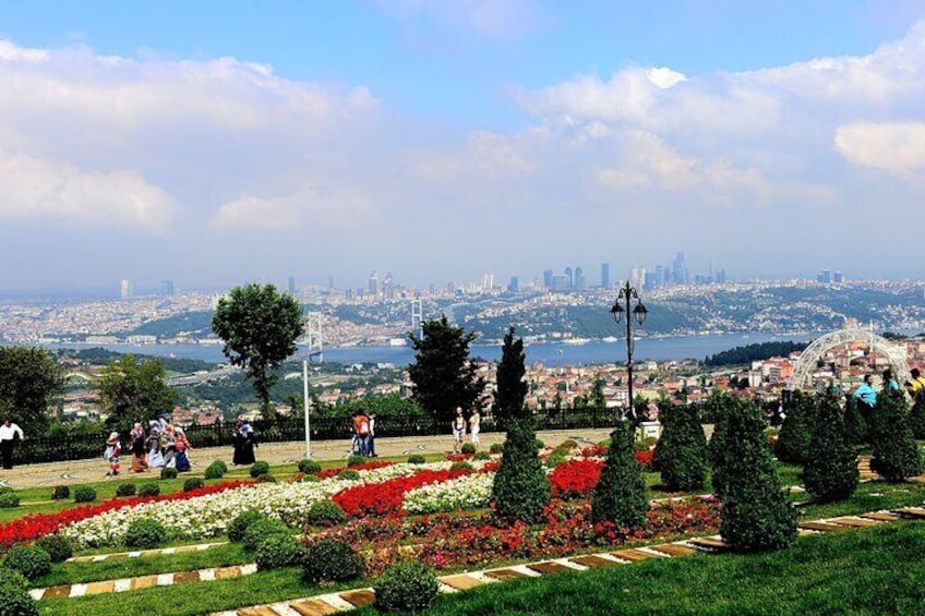 Asia Continent, Bosphorus Bridge & Çamlıca Hill & Çamlıca Mosque