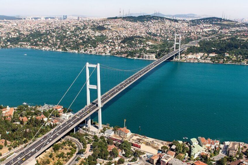 Asia Continent, Bosphorus Bridge & Çamlıca Hill & Çamlıca Mosque