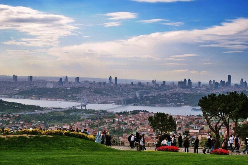 Asia Continent, Bosphorus Bridge & Çamlıca Hill & Çamlıca Mosque