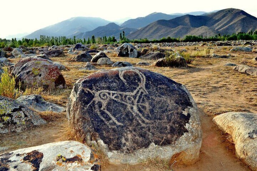 Petroglyph's in Cholpon-Ata