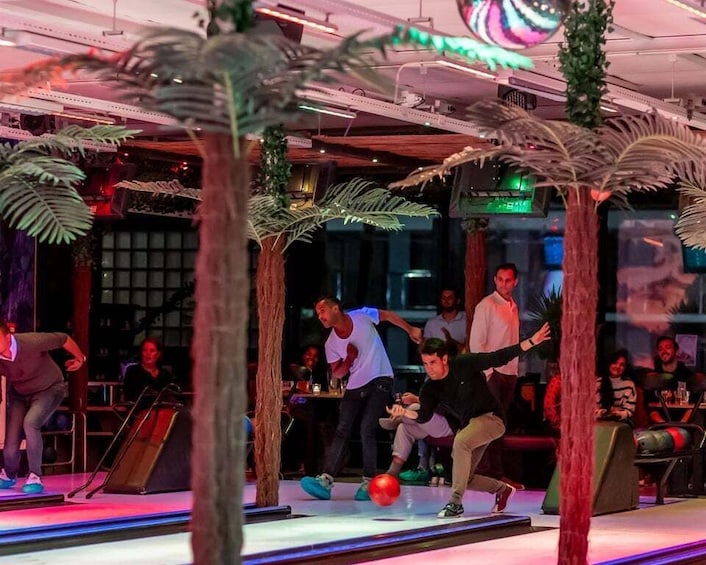 Picture 2 for Activity Amsterdam: 1-Hour LED Bowling Experience at Aloha Amsterdam