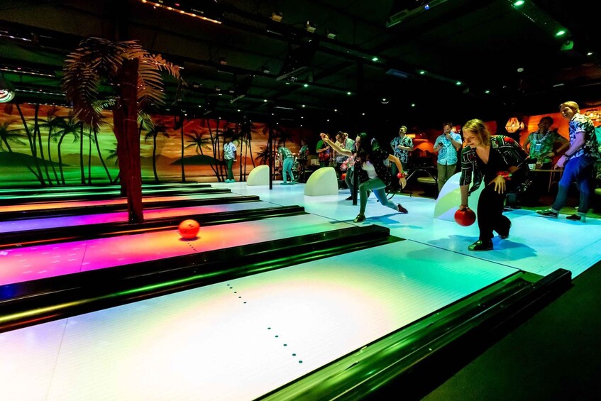 Picture 13 for Activity Amsterdam: 1-Hour LED Bowling Experience at Aloha Amsterdam