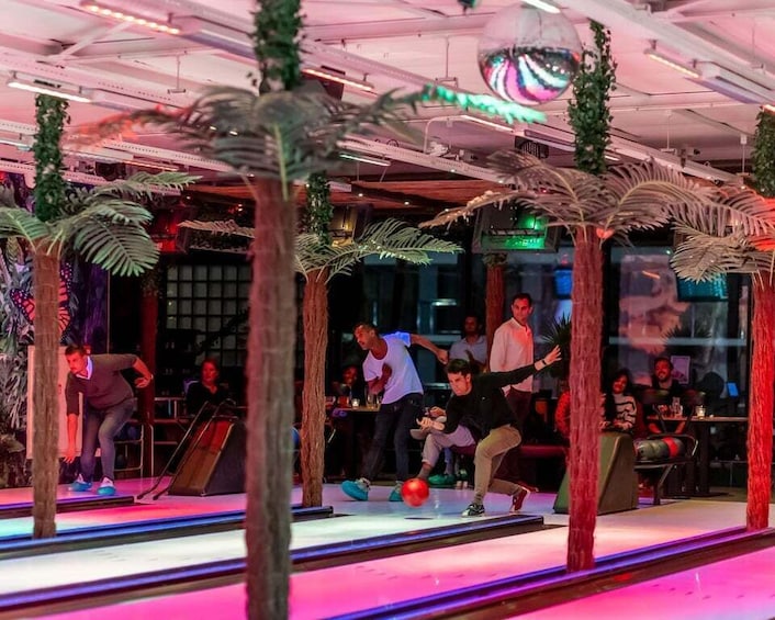 Picture 2 for Activity Amsterdam: 1-Hour LED Bowling Experience at Aloha Amsterdam