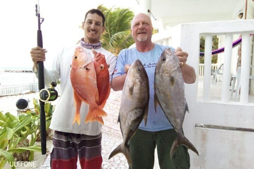 Big catch of the day time to make some beach barbecue!