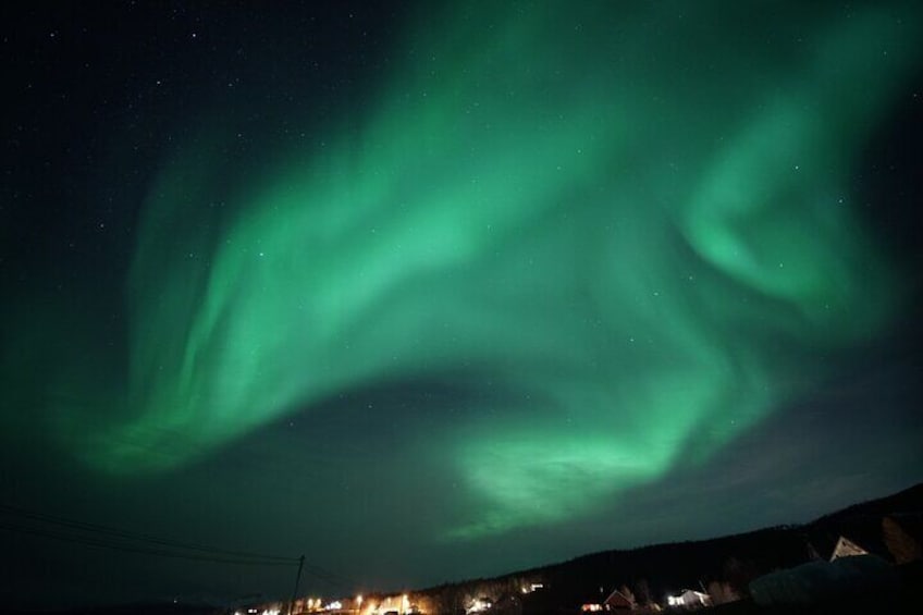 Northern Light Chase with Boat