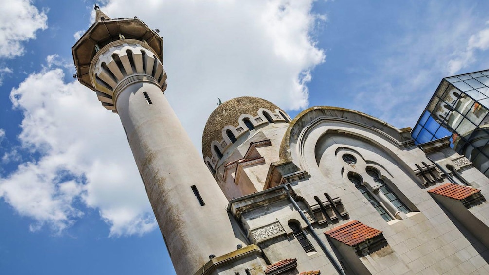 View of historical building near the Black Sea in Bucharest