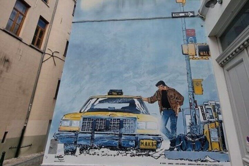 Brussels through its comics murals