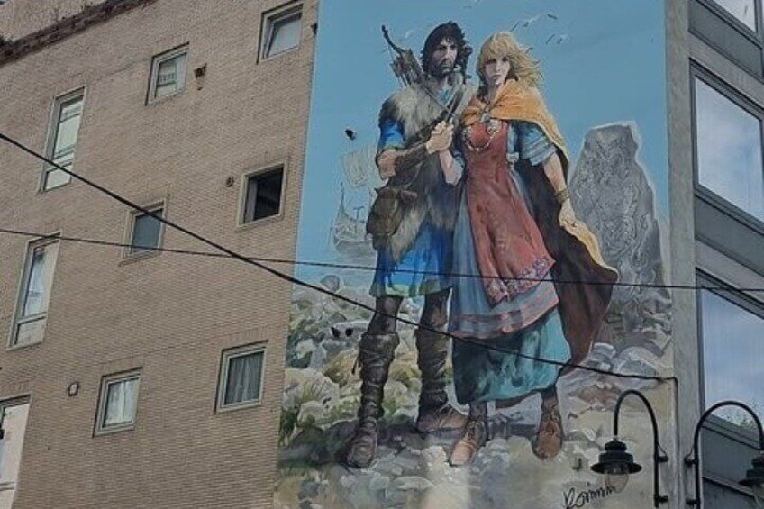 Brussels through its comics murals