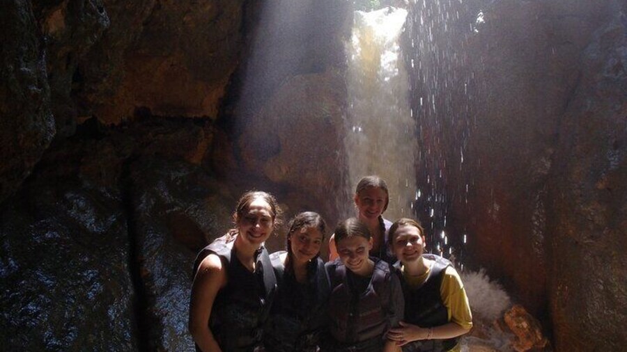 San Juan: Charco Azul Caves & Waterfall Adventure ALL INCLUSIVE