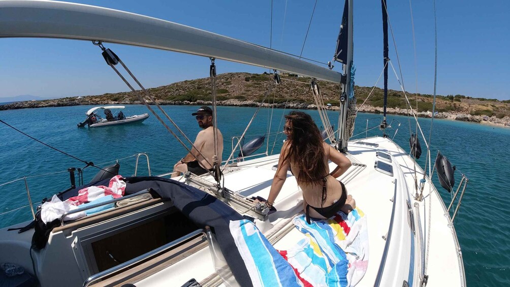 Picture 5 for Activity Chania: Private Sailing Cruise with Snorkel, Lunch & Drinks