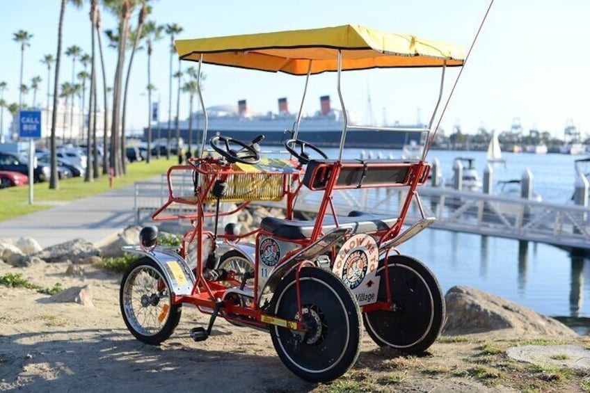  4-Wheel Surrey Cycle Rental in Long Beach Shoreline Village