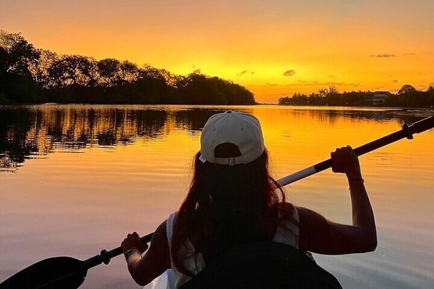 Guided Sunset Kayak Tour in Mauritius