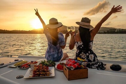 Racha & Coral Islands Sunset by Catamaran