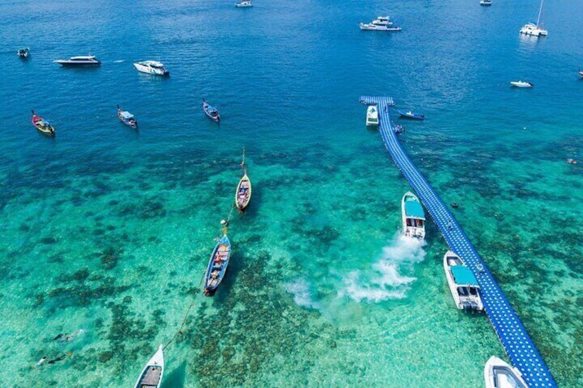 Full-Day Coral Island and Racha Island Sunset by Catamaran