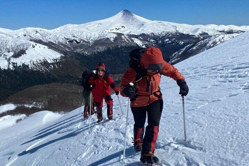 Guided ascent to the Quetrupillán volcano from Pucón