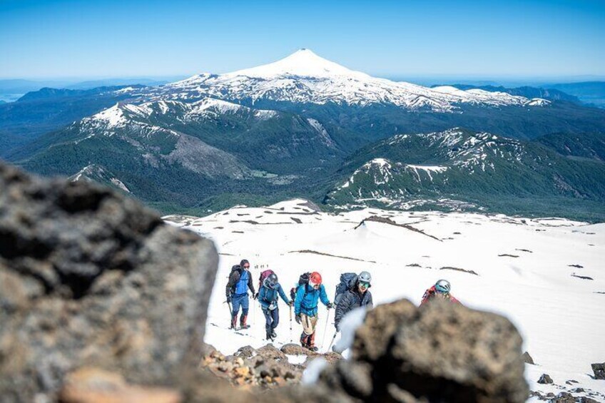 View of the Villarrica volcano