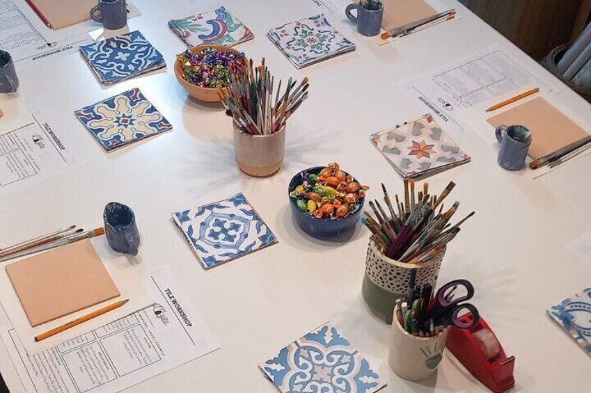 Tile Painting Workshop in Porto