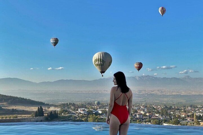 Pamukkale Hot Air Balloon Flight from Antalya w/Lunch & Transfer