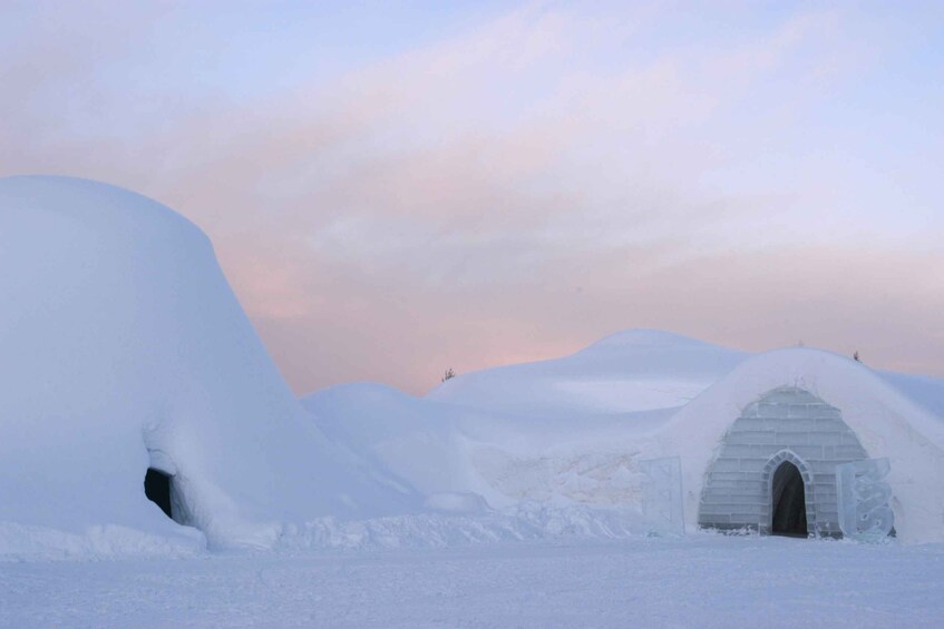 Picture 1 for Activity Ylläs: Snowmobile Tour to Arctic Snow Village & Snack