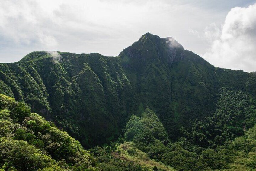 Hiking in Mount Liamuiga (Volcano)