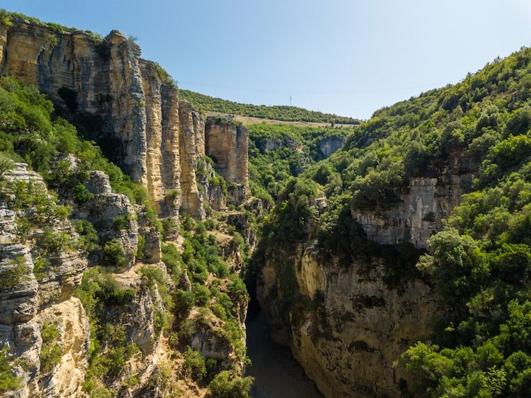 Rafting, canoe excursion in the Grand Canyon of Albania with lunch