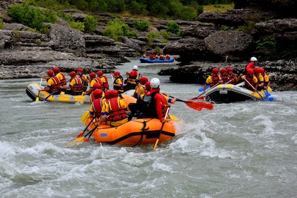 Rafting, canoe excursion in the Grand Canyon of Albania with lunch