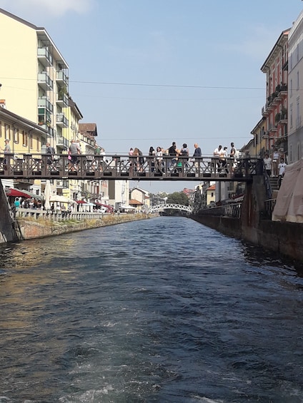Boat tour on the on the Navigli canals in Milan