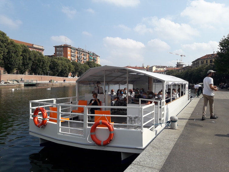 Boat tour on the on the Navigli canals in Milan