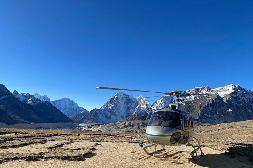 Landing in the laps of the Himalayas.