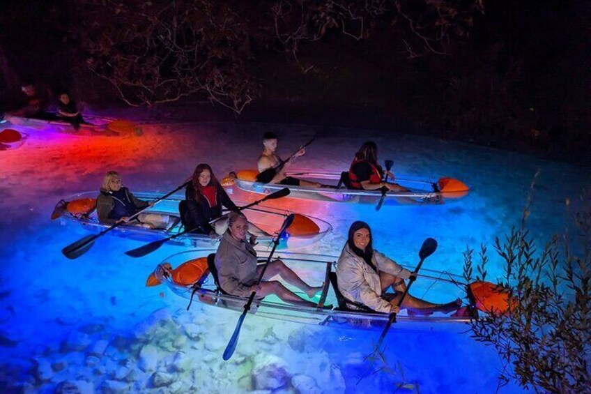 Transparent Kayak Glow Tour in Split