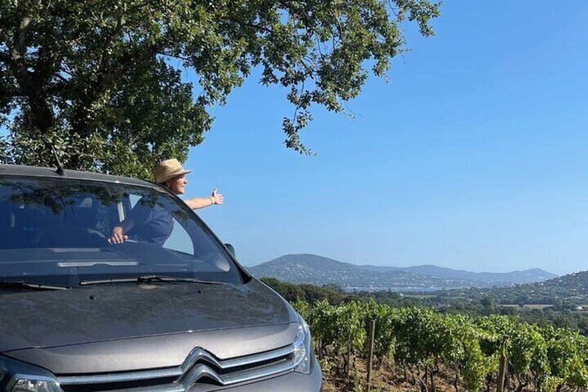 wine tour by van from saint tropez