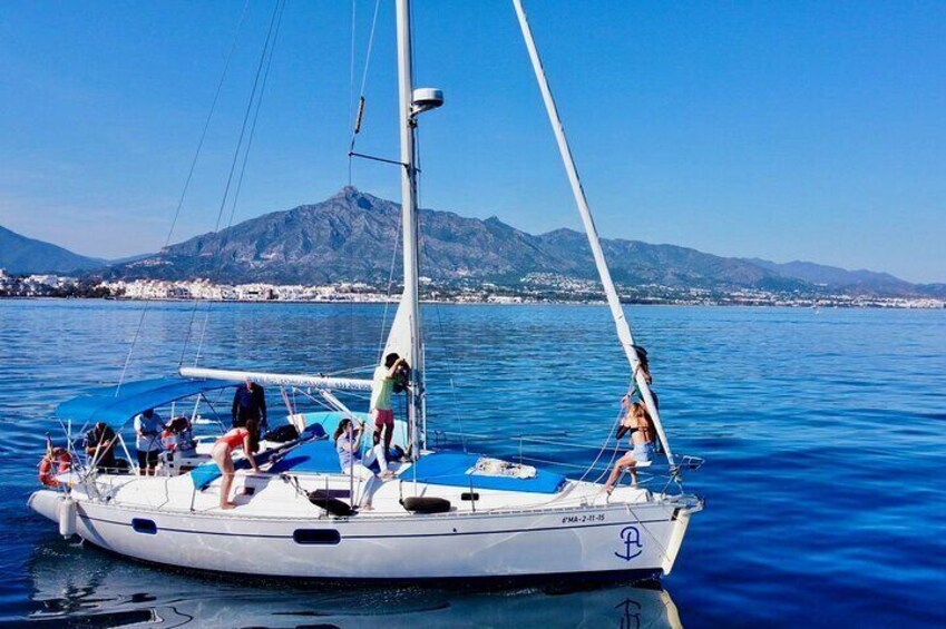 Sail a private sailboat in Marbella